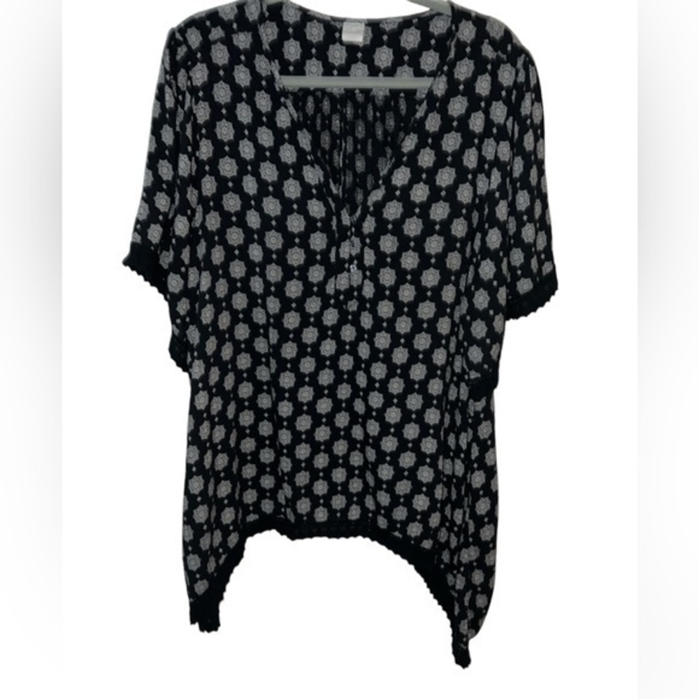 Wild Pearl short sleeve tunic, XL